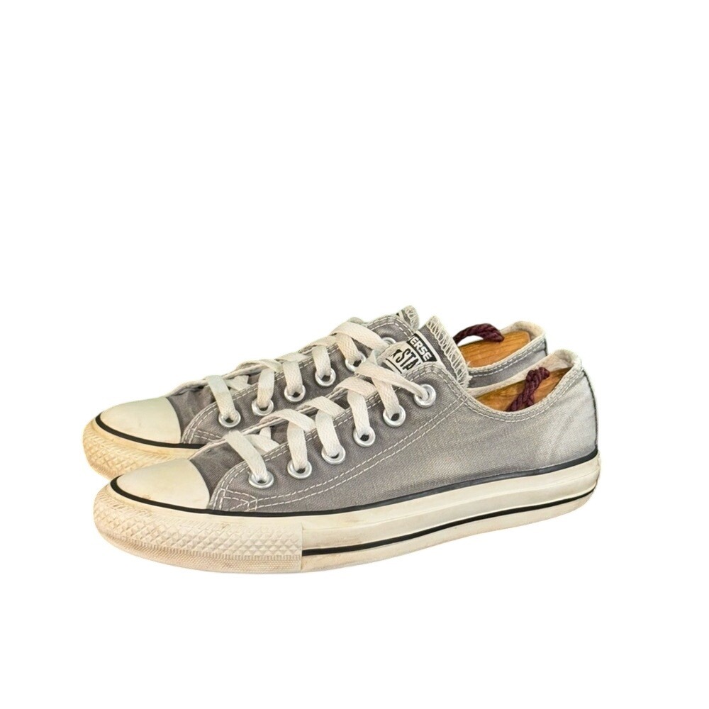 Converse Chuck Taylor All Star Gray White Sneakers Canvas Classic Kids Size 5Y